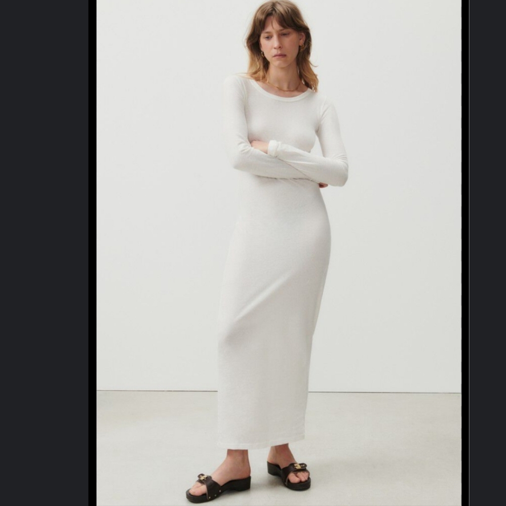American Vintage Gamipy Ivory Maxi Dress